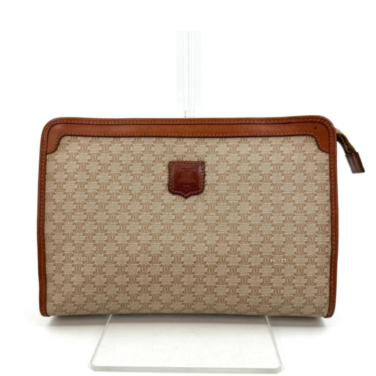 Celine C Clutch Bag - Brown, Leather
