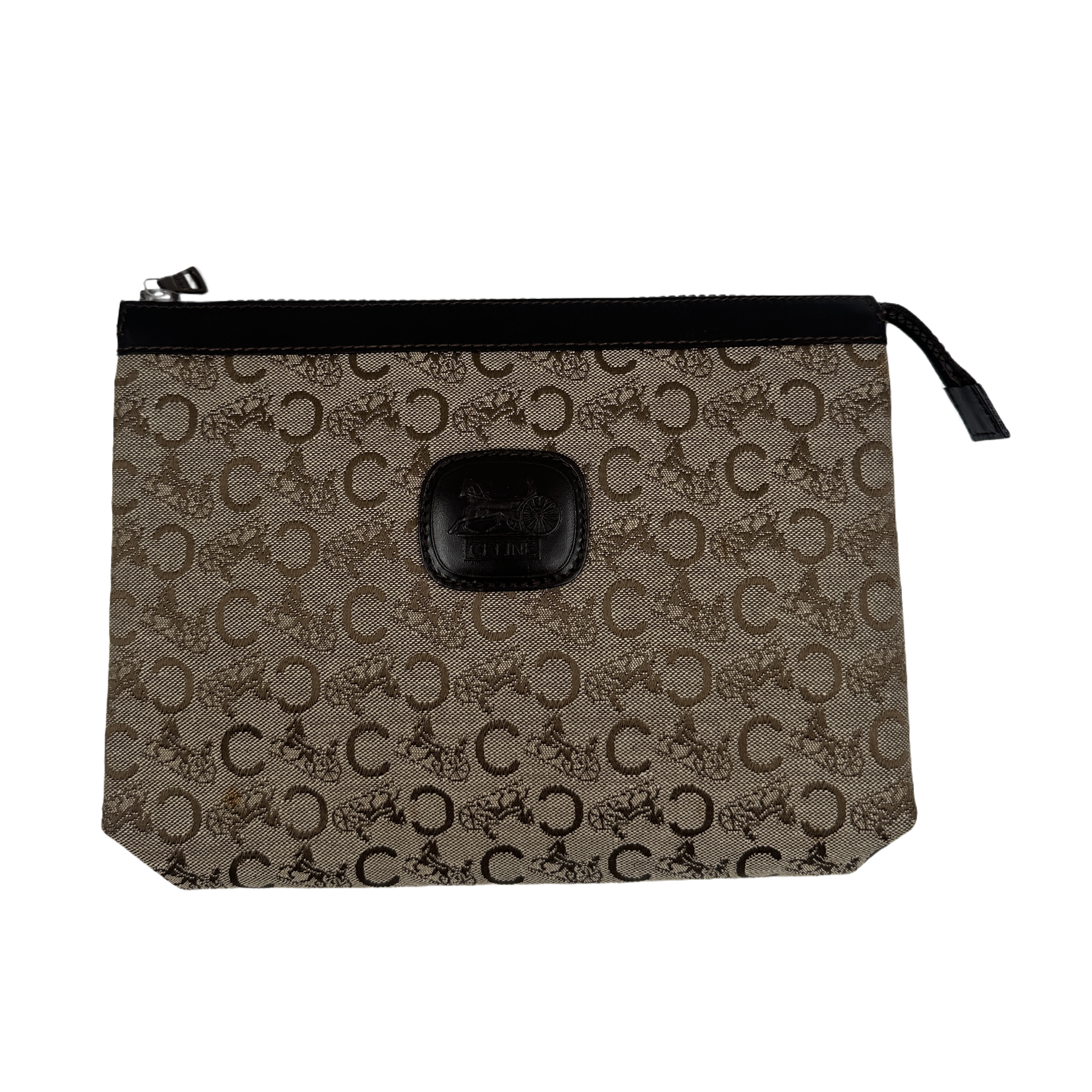 C Horse Carriage Clutch  Bag