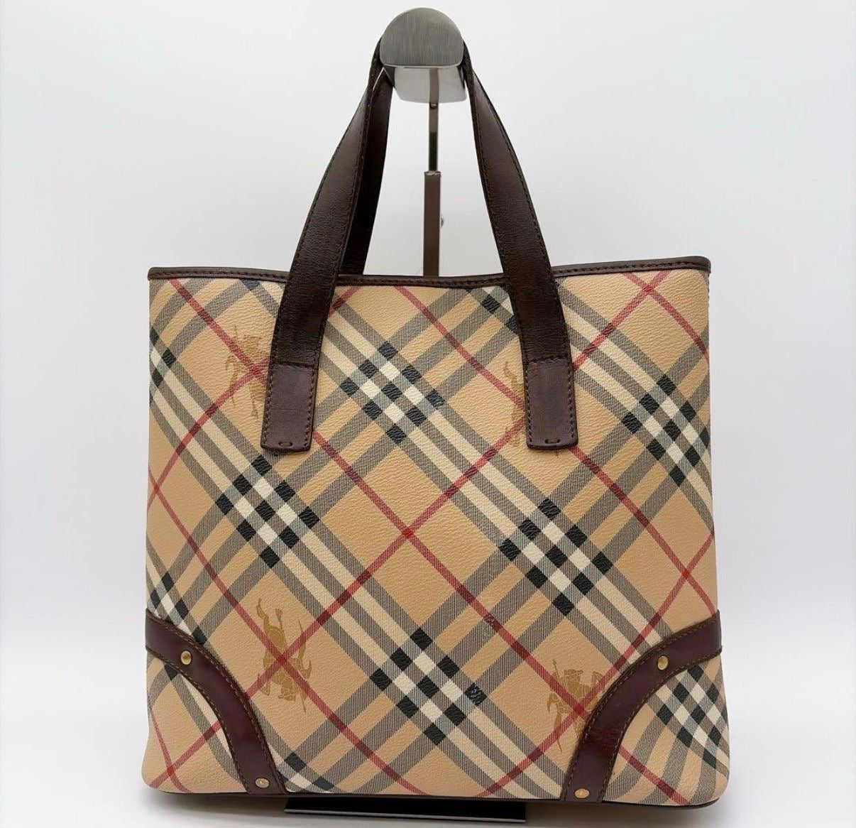 BURBERRY Nova Check Tote Bag