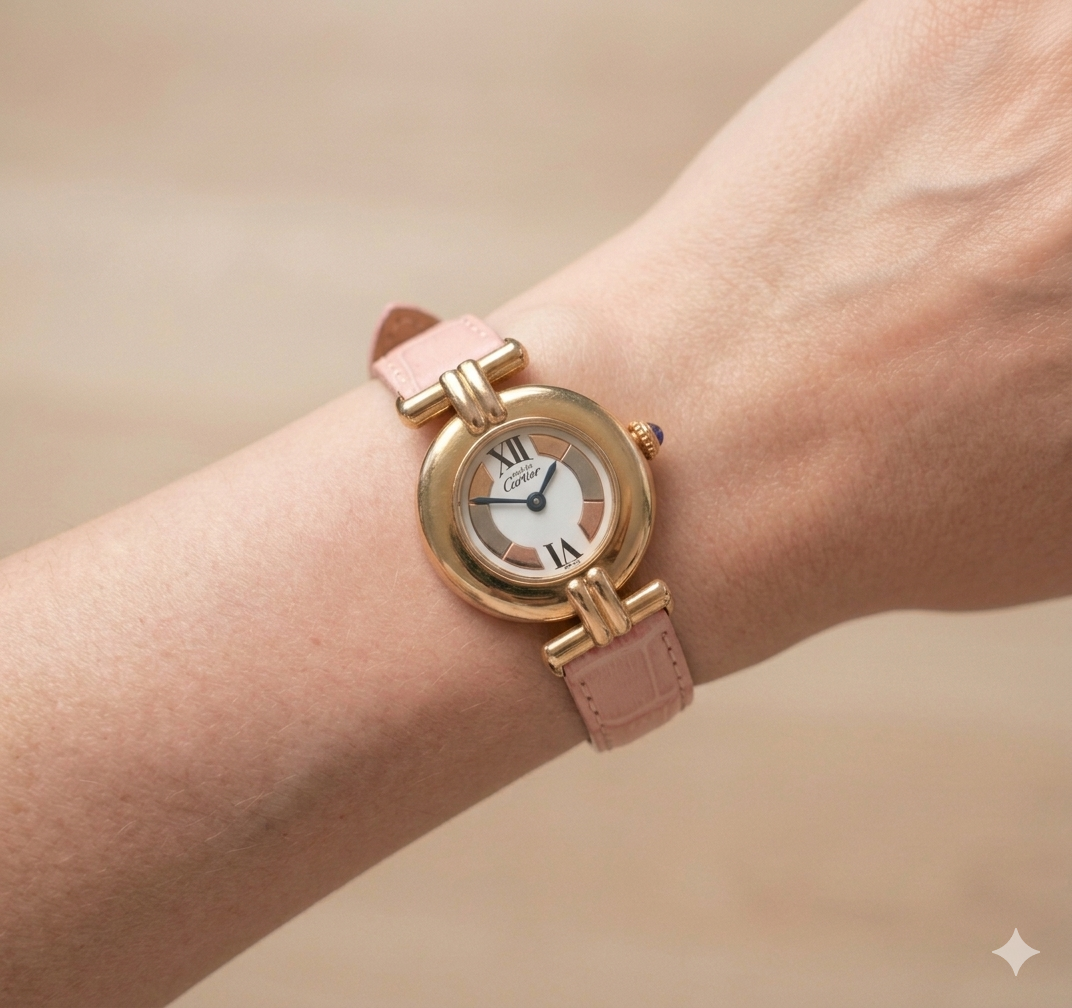 Cartier Must Colisee Vermeil 590002 Watch - Gold Pink, Leather