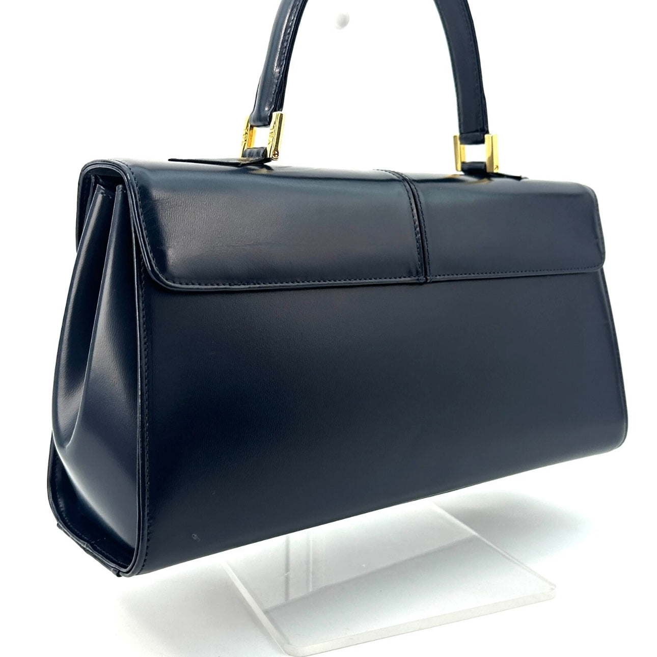 Saint Laurent Yves Saint Laurent Top Handle Bag - Navy, Leather