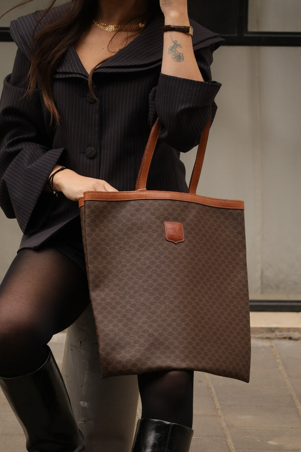 Celine Macadam tote bag - brown