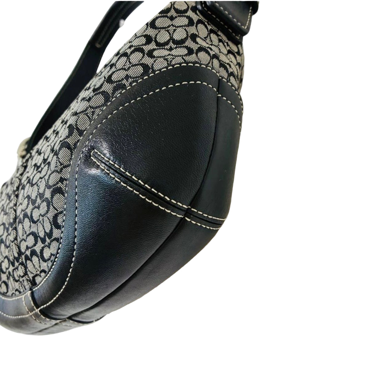 Coach Signature Black& Grey Shoulder Bag