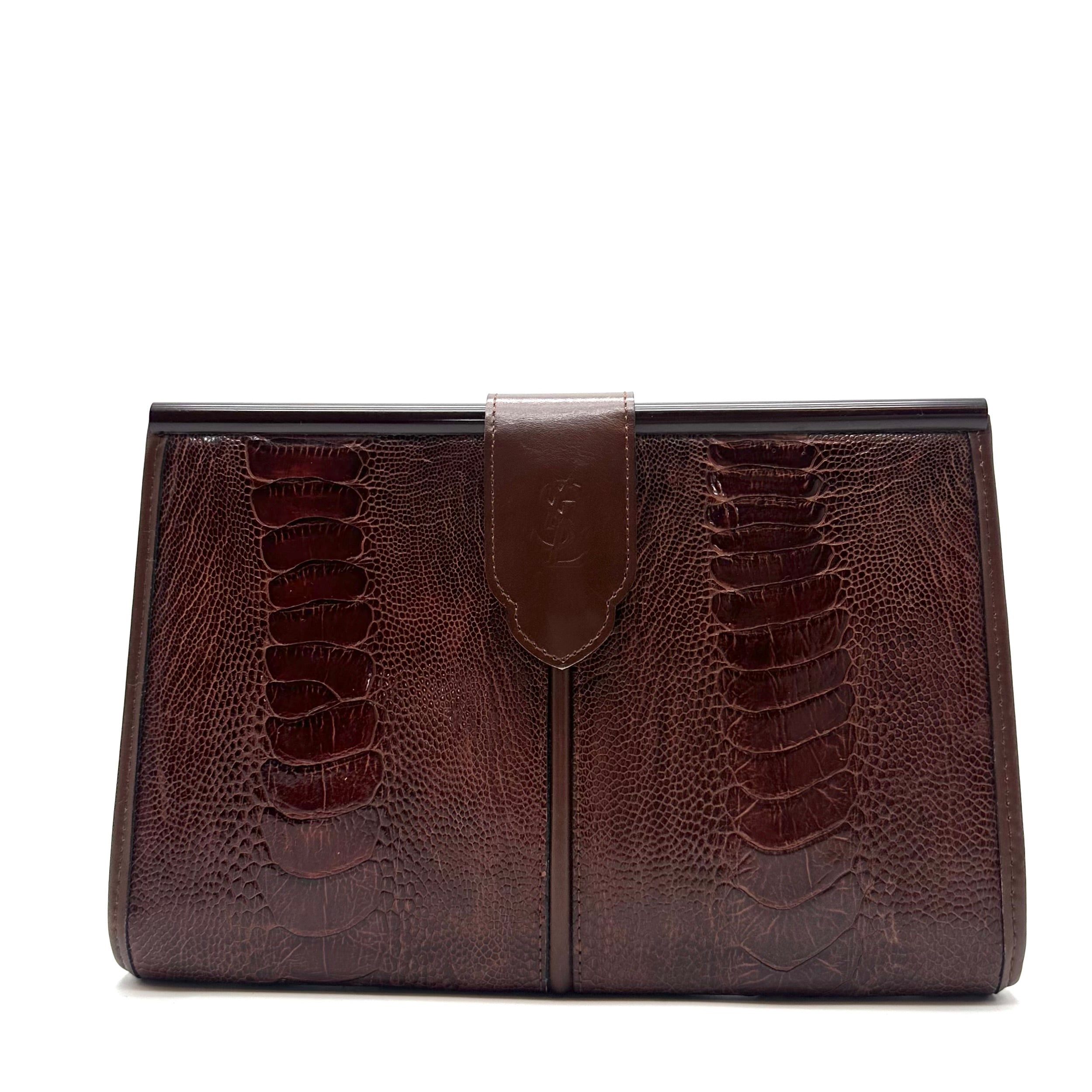 YSL Saint Laurent Croco clutch