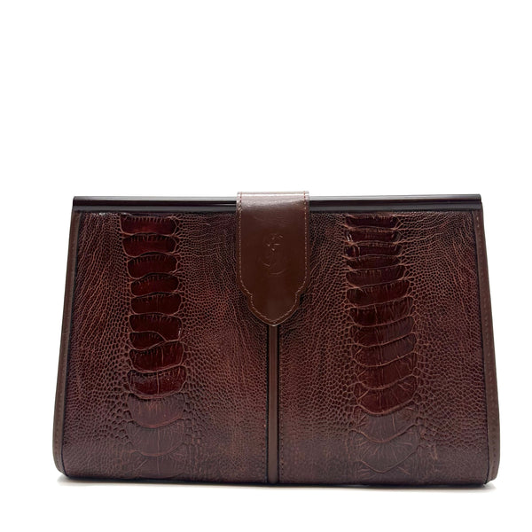 YSL Saint Laurent Croco clutch