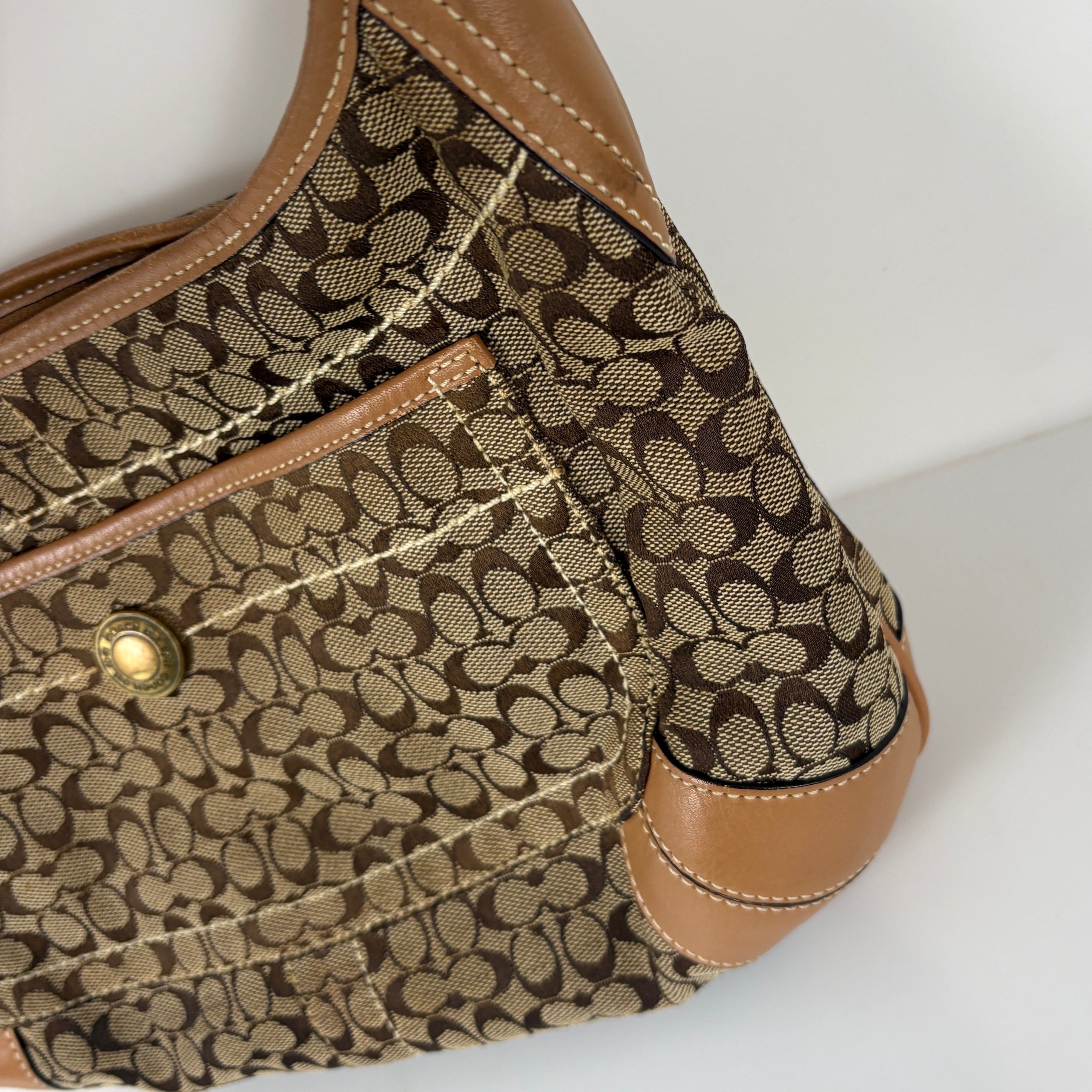 Coach Signature brown bag