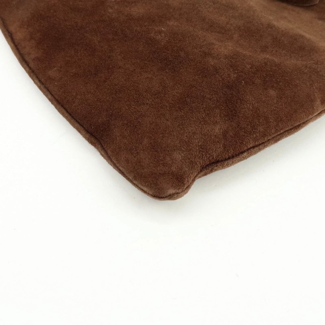 FENDI Suede Tote Shoulder Bag