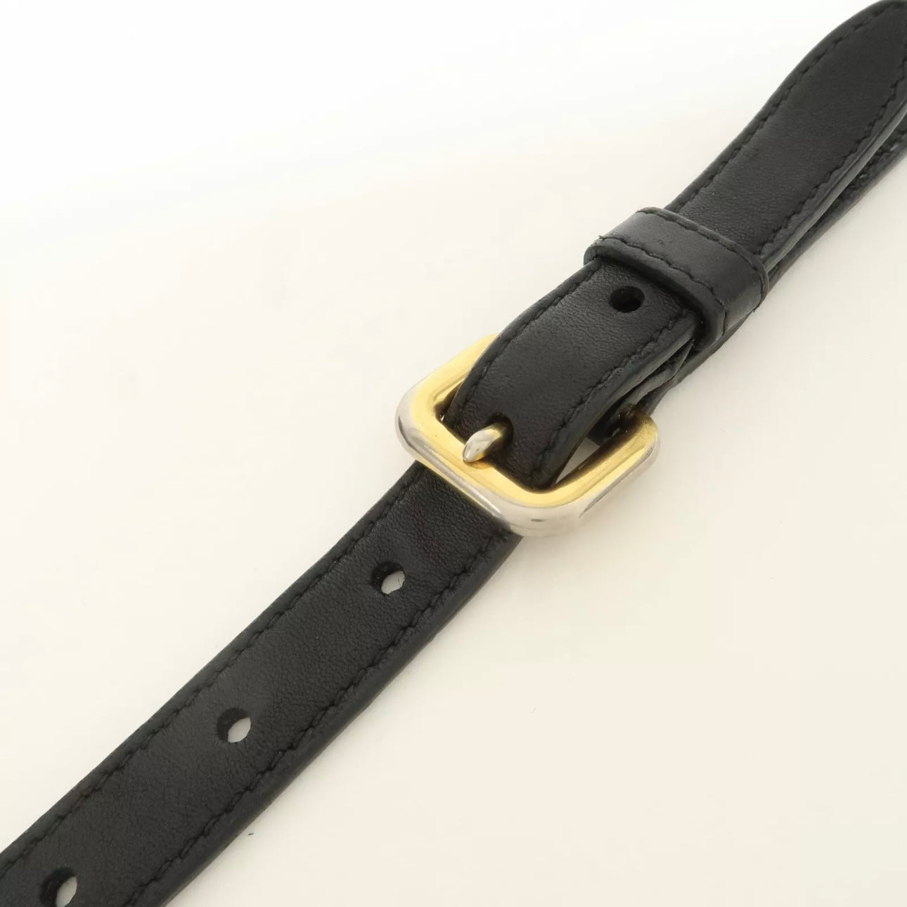 PRADA Leather Gathered 2Way Shoulder Bag Black