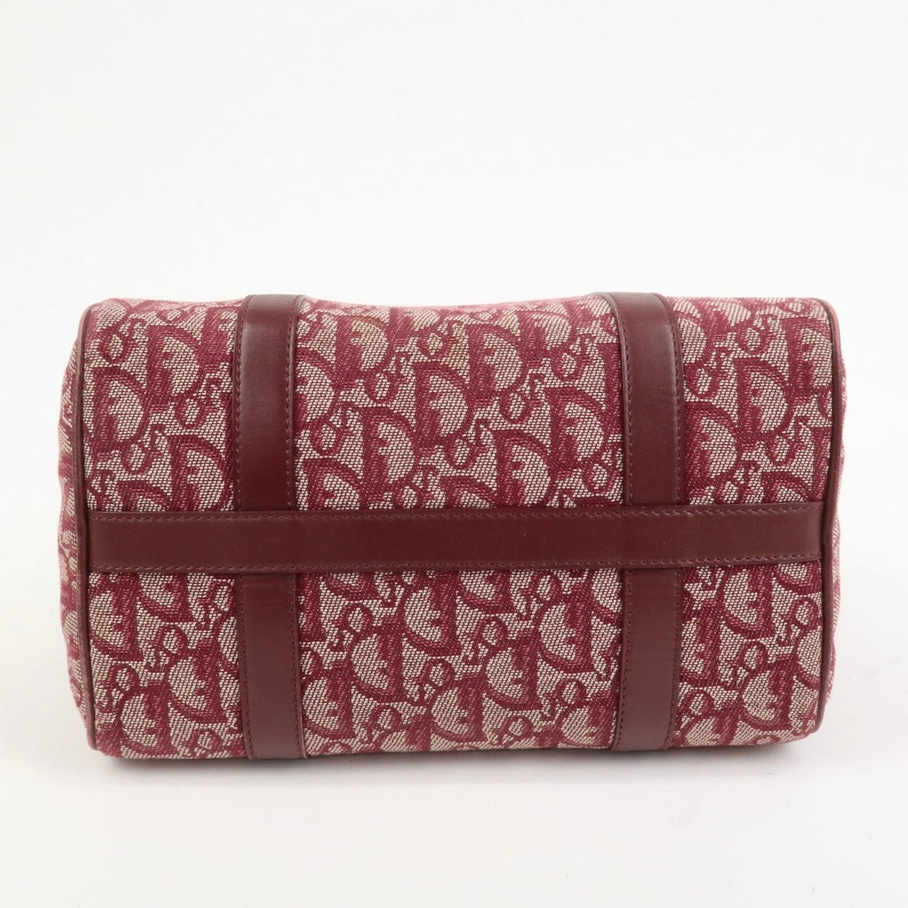DIOR TROTTER BOSTON BURGUNDY BAG