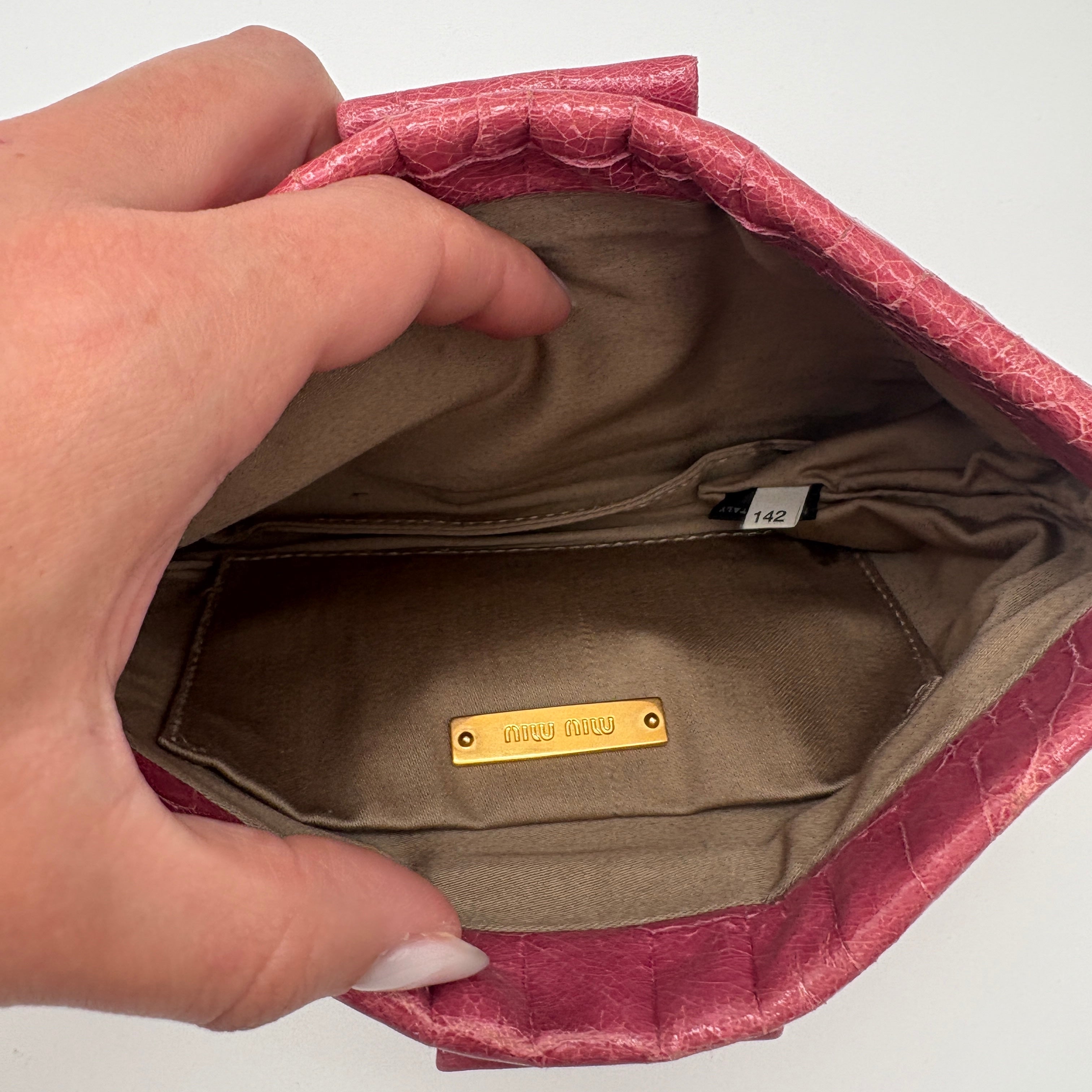Miu Miu mini clutch