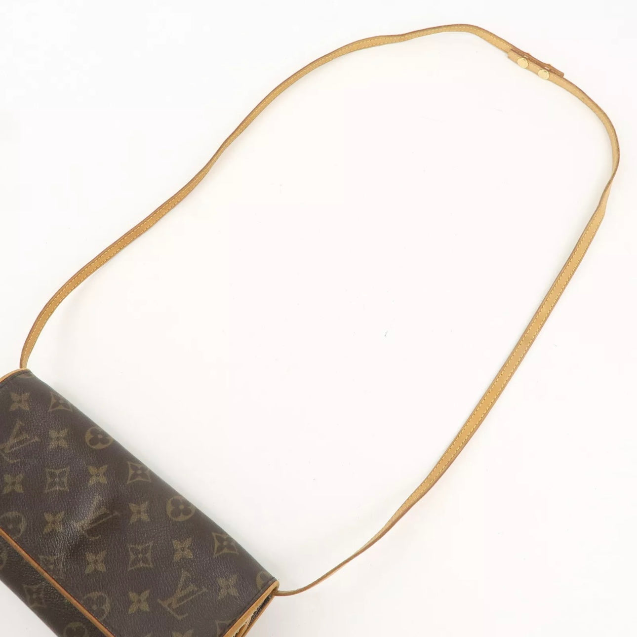 Monogram Pochette Twin GM 2Way Bag Brown