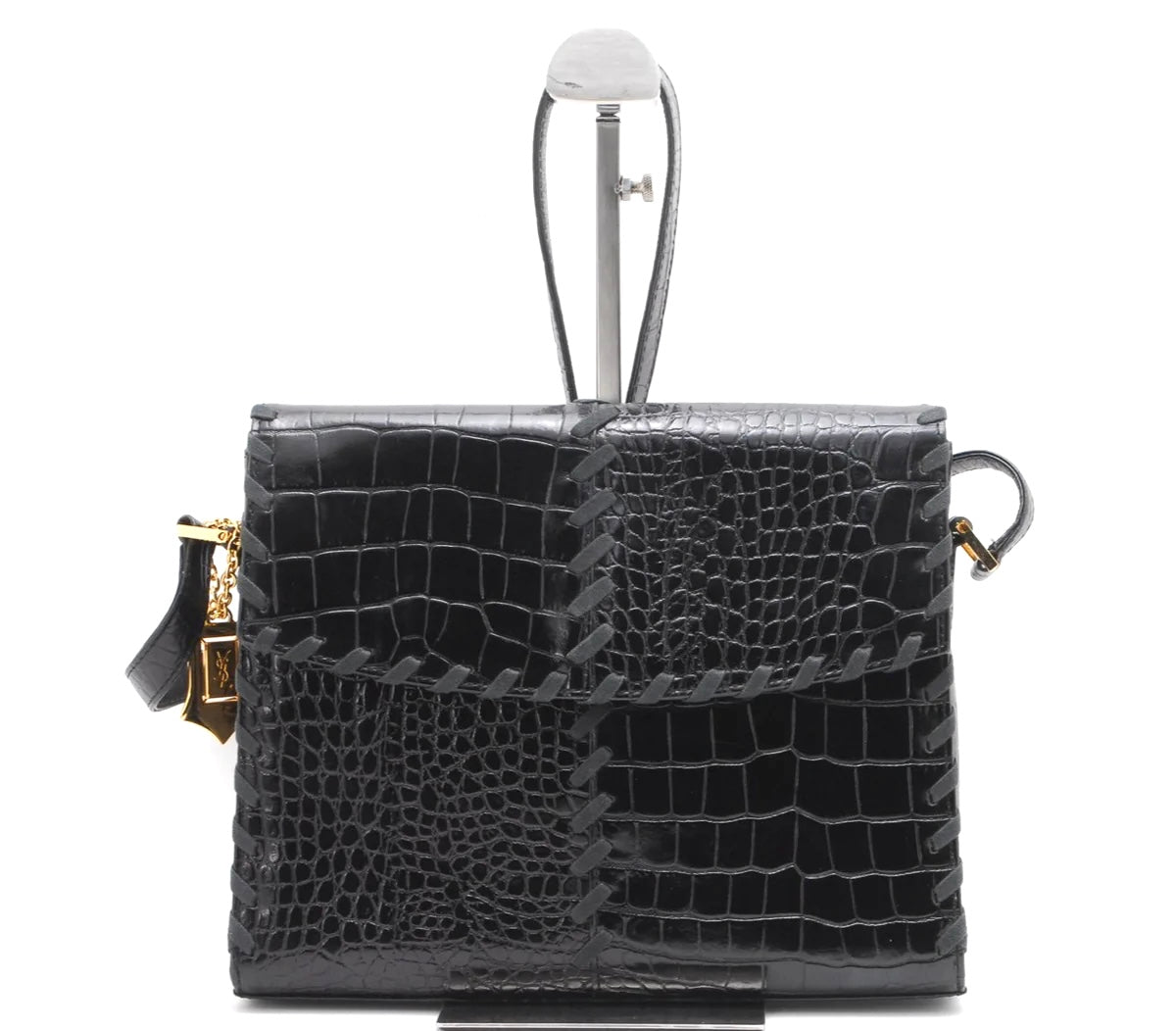 Saint Laurent YSL Shoulder Bag - Black, Leather 