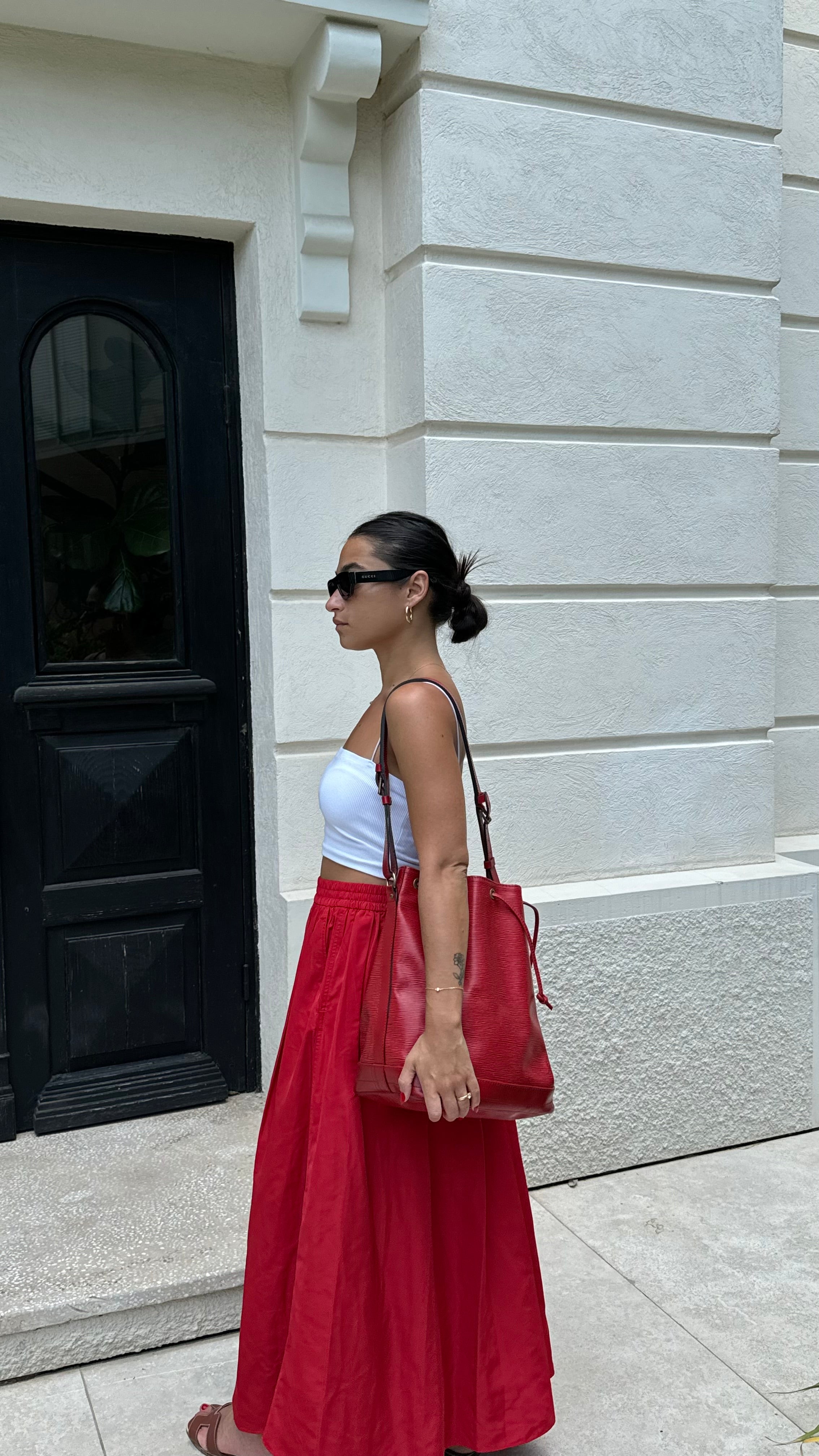 Noe Epi Leather Shoulder Bag
