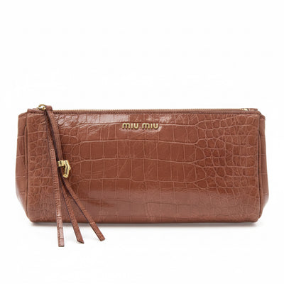 Miu Miu Croco Clutch