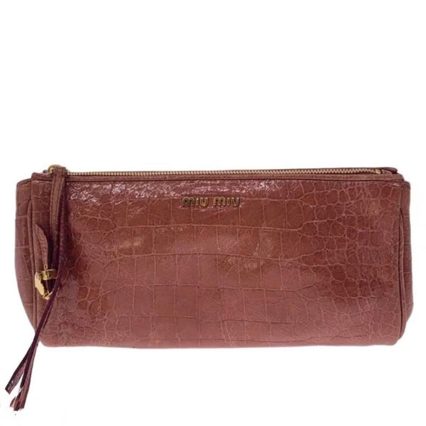 Miu Miu Croco Clutch