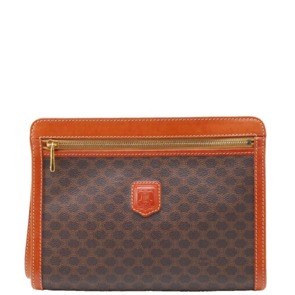 Celine Macadam Clutch Bag - Brown, Leather PVC