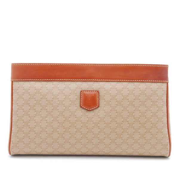 Celine Macadam Clutch Bag - Beige, PVC Leather
