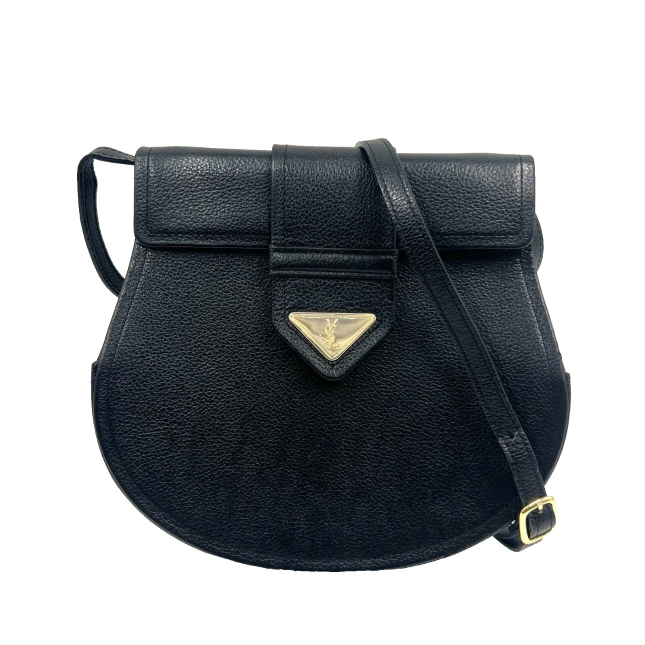 Yves Saint Laurent Shoulder Bag Crossbody Leather Vintage
