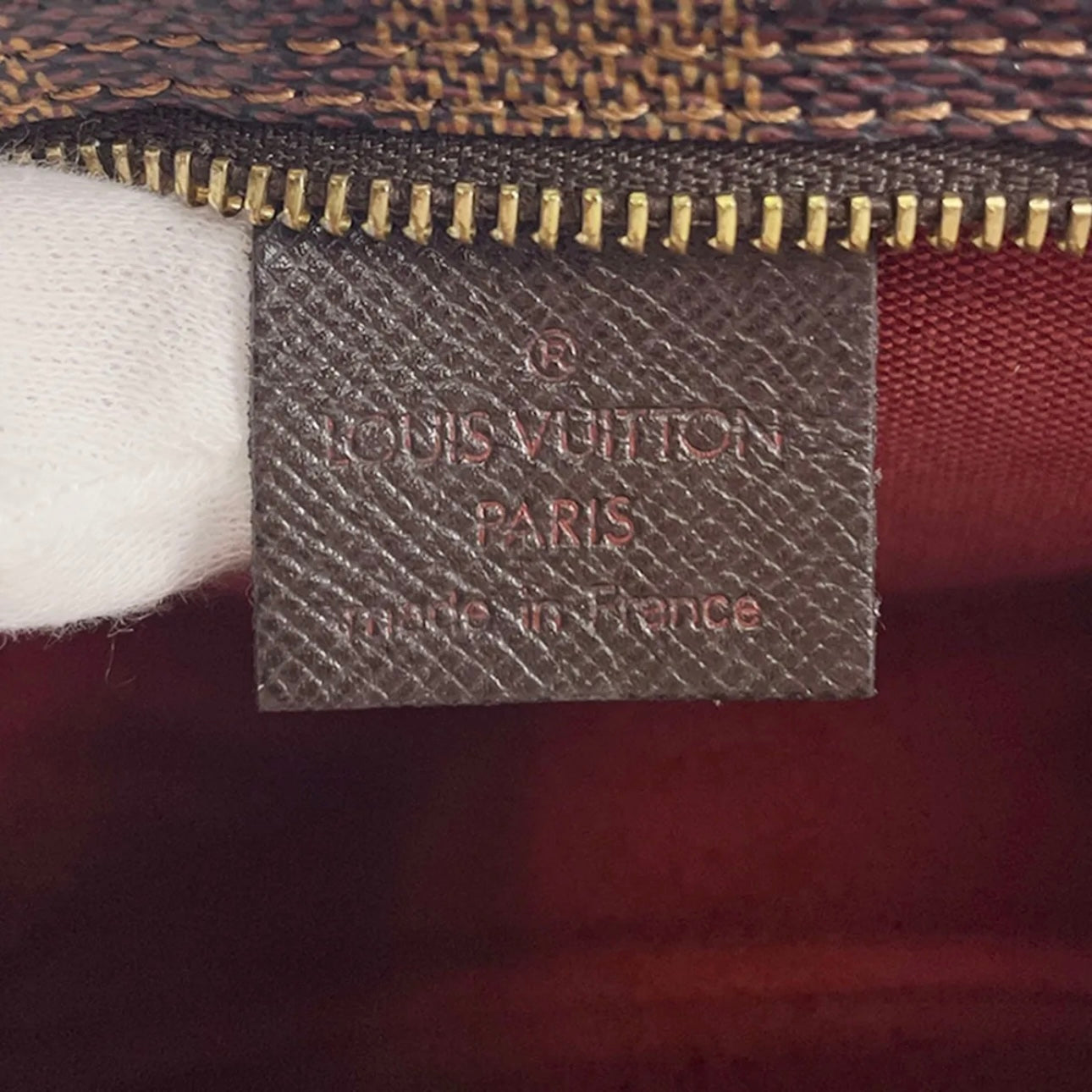 Louis Vuitton Damier Trousse Leather bag