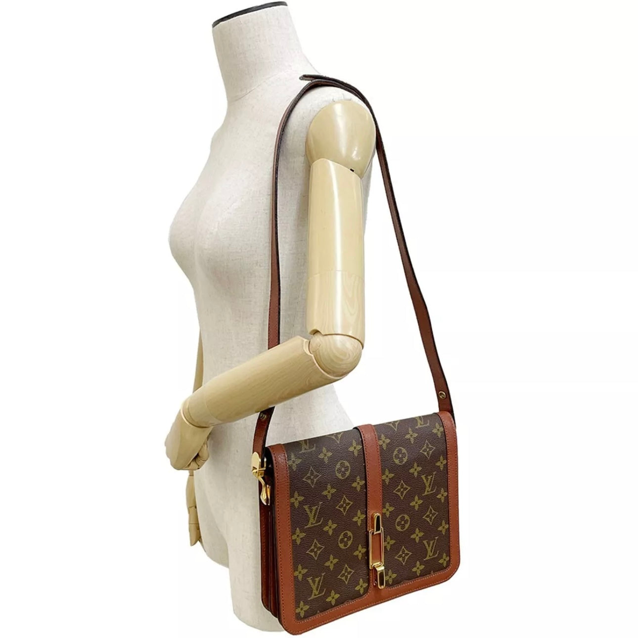 Louis Vuitton Rond Point Leather Brown Shoulder bag