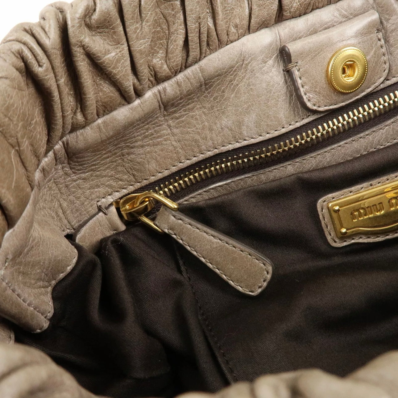 MIU MIU Leather Hand & Shoulder Bag