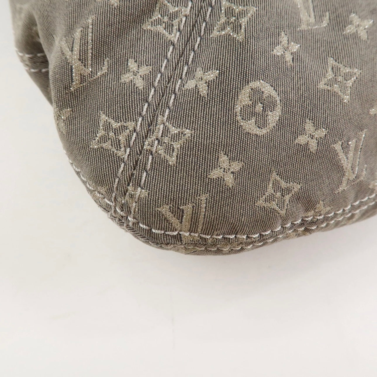 Louis Vuitton Monogram Mini Lin Manon MM ShoulderBag Platine