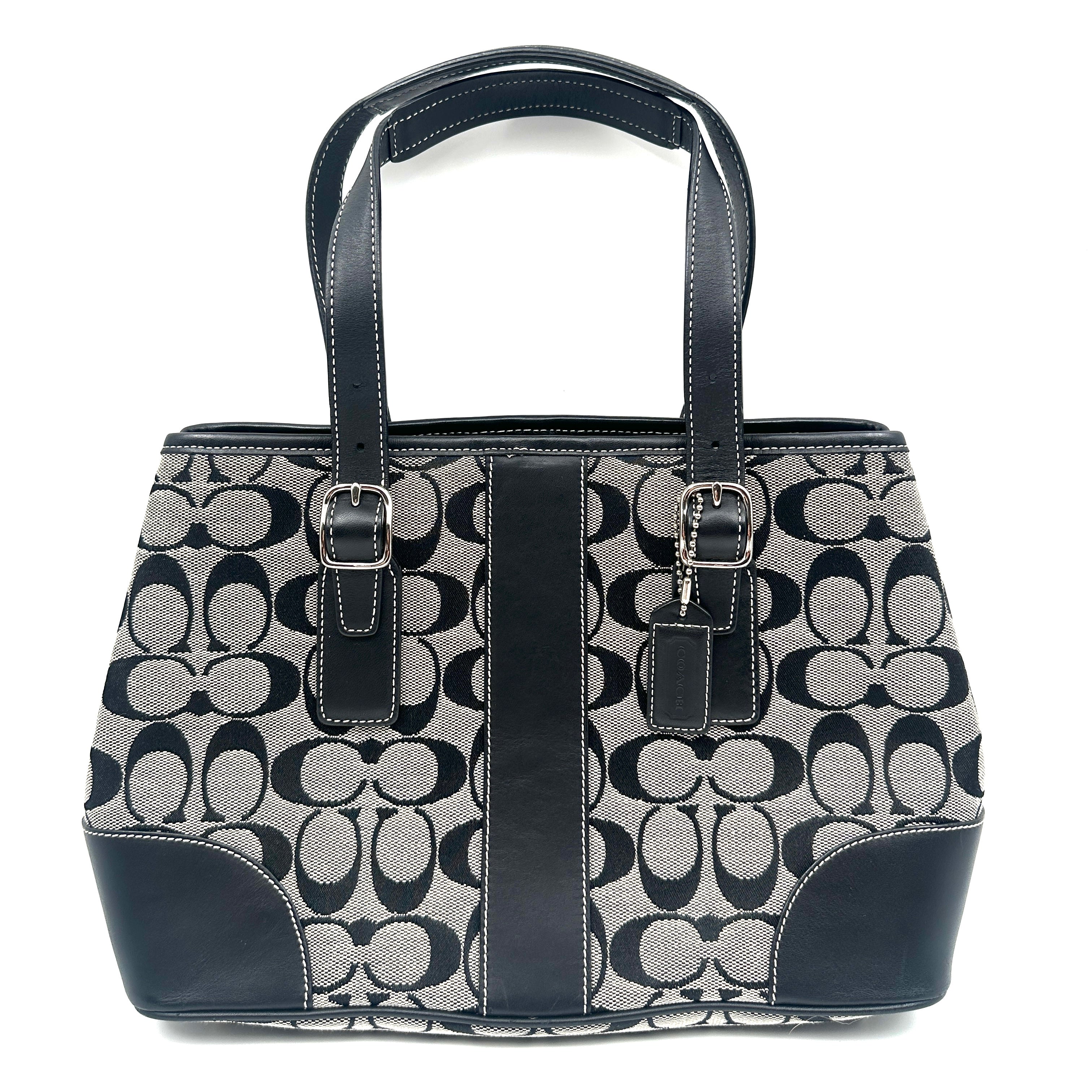 Signature Handbag Black Canvas/Leather