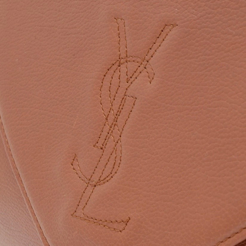 Saint Laurent Stitch Cassandra Handbag - Brown, Leather