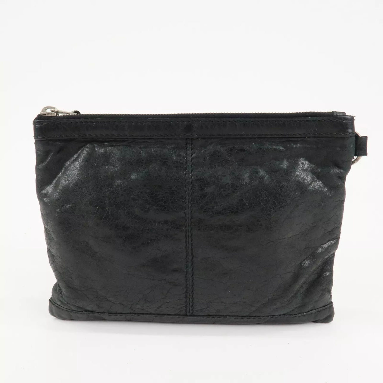 Baleciaga Leather Classic Clip M Clutch Bag