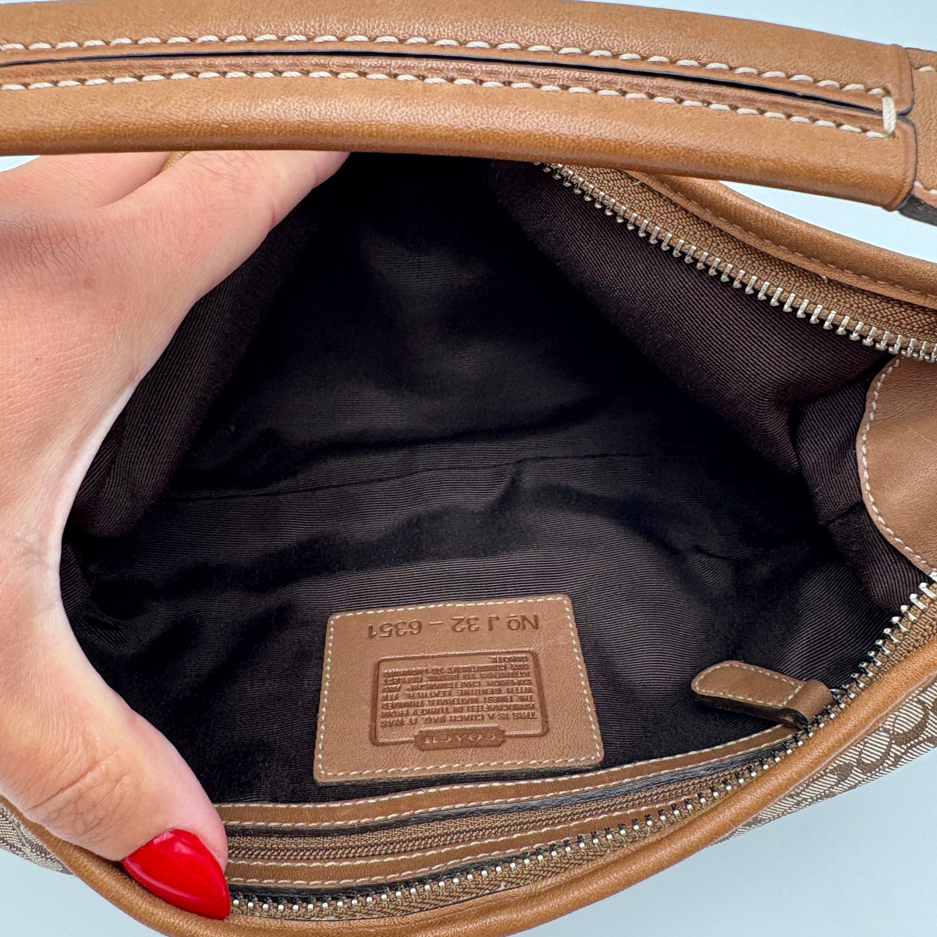 Coach signature shoulder bag