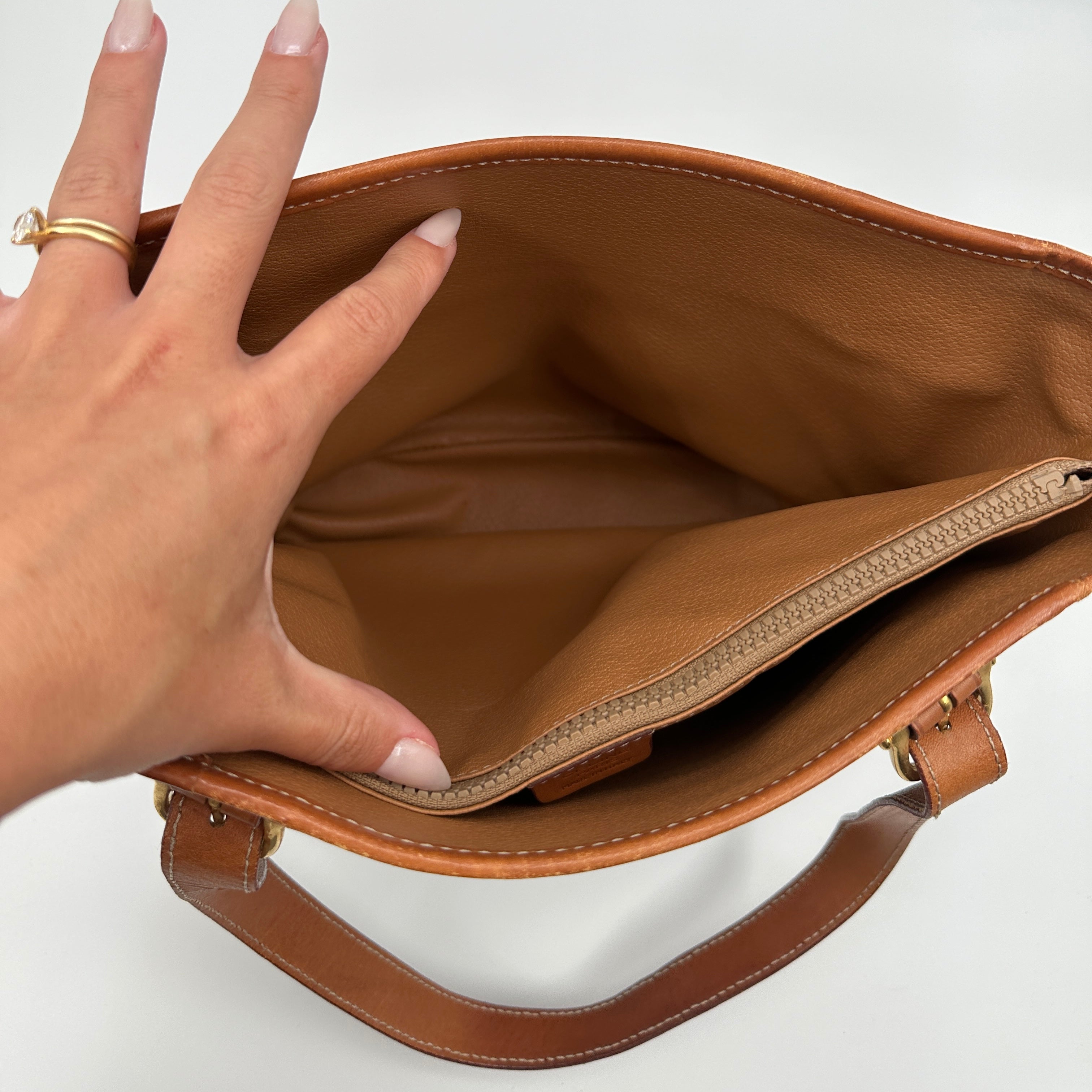 Bucket Tote Bag Macadam Pattern Triomphe