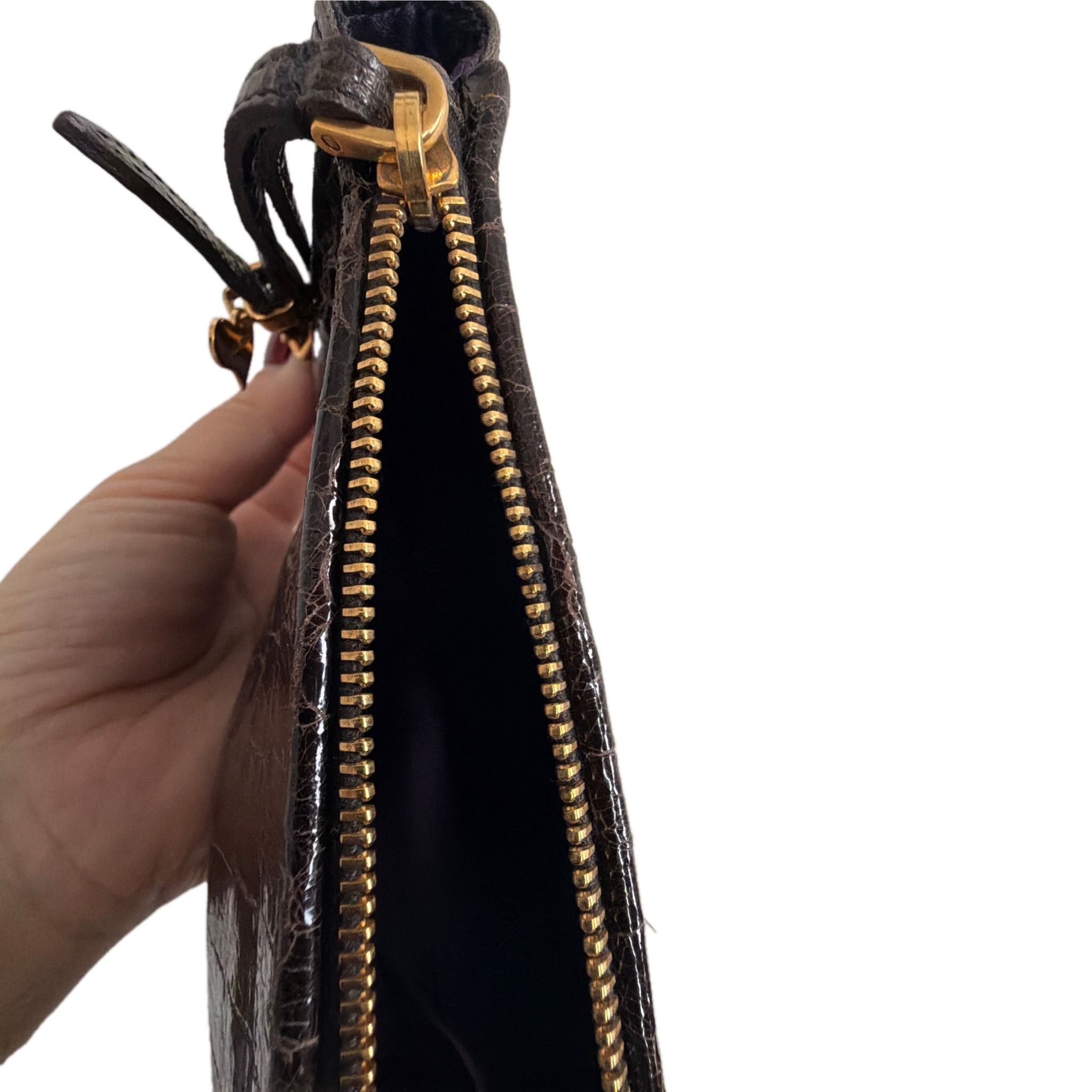 Miu Miu brown clutch bag