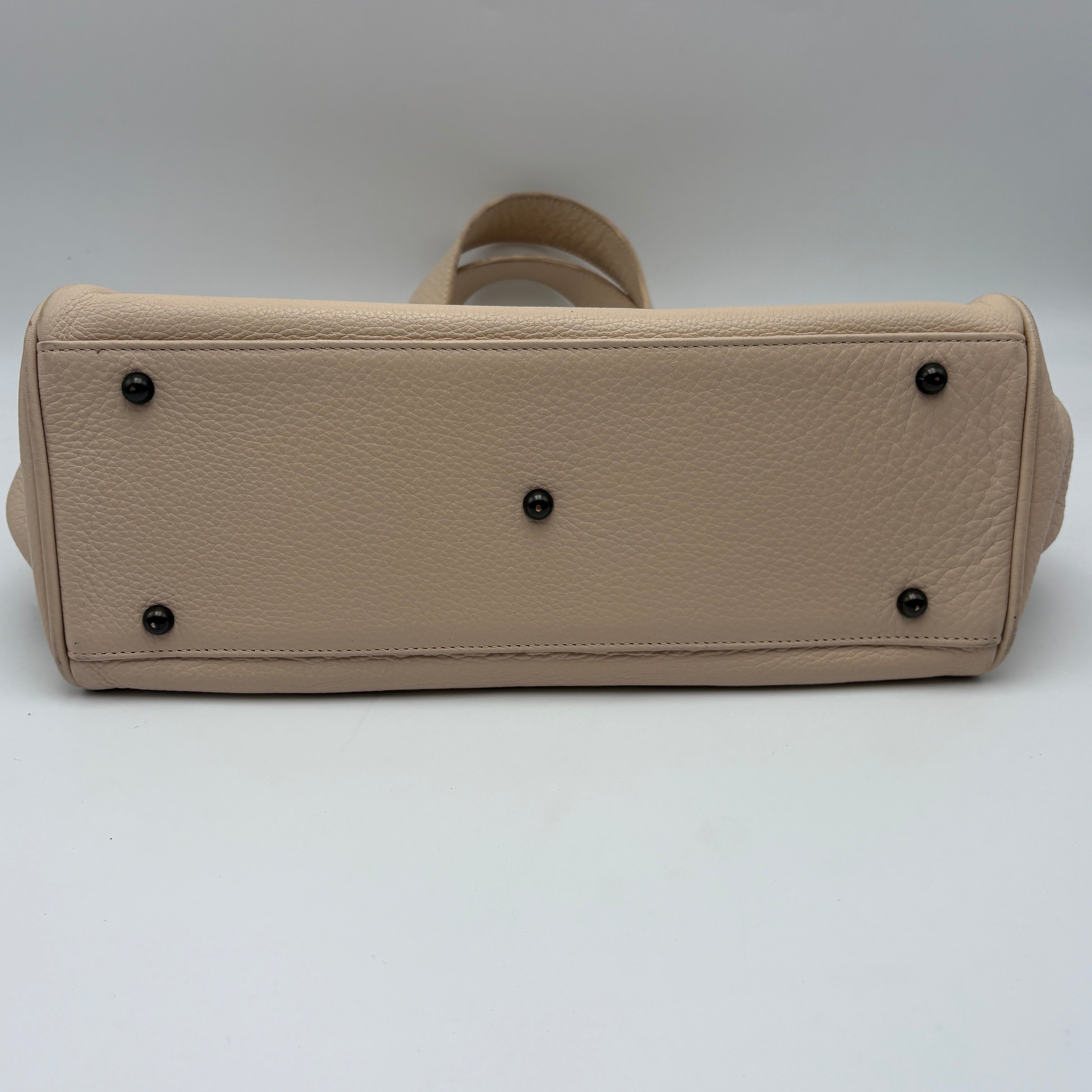 Chloe Tote Bag Leather Beige