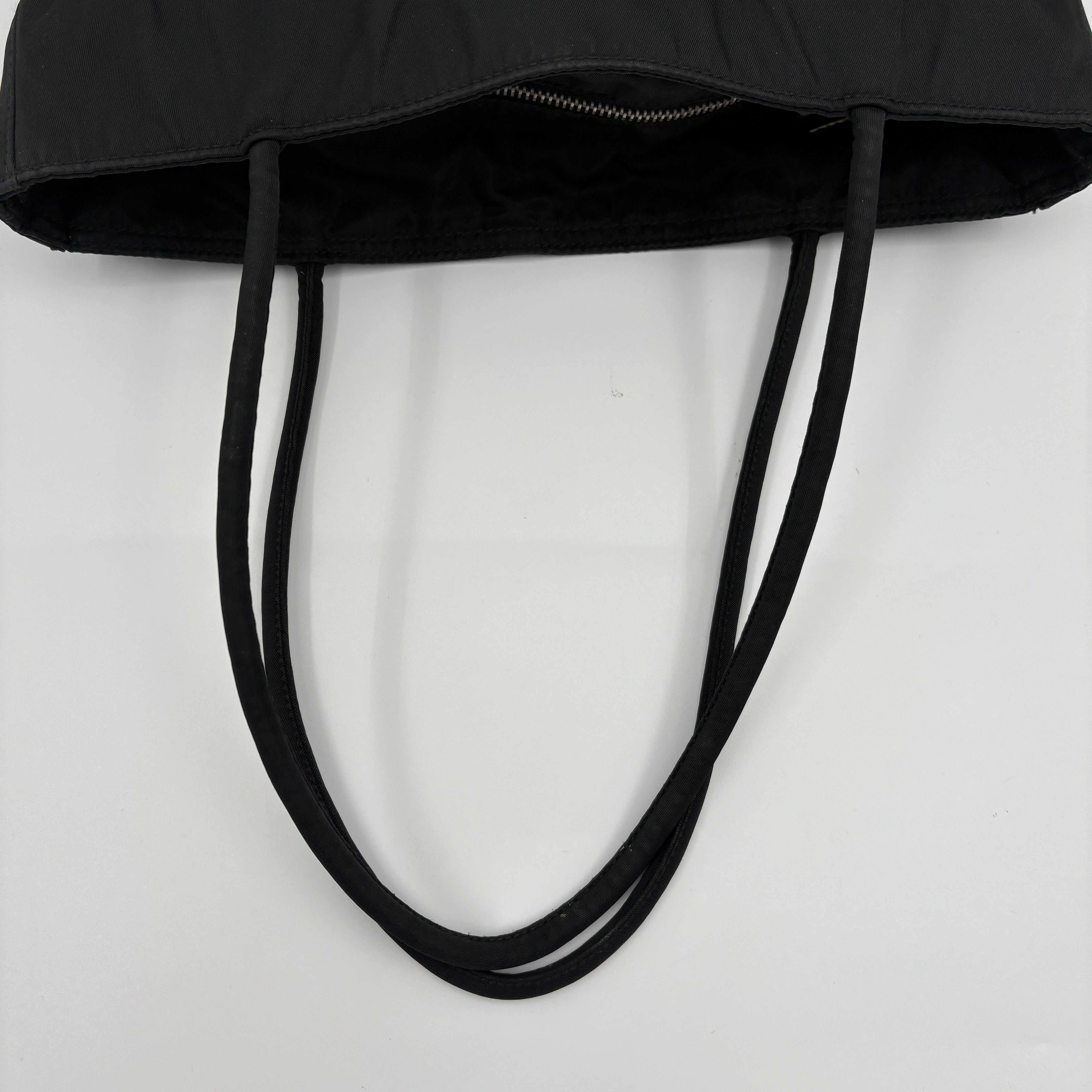 Prada Triangle Tote Shoulder Bag Nylon