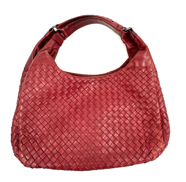 Intrecciato Campana Leather Shoulder Bag