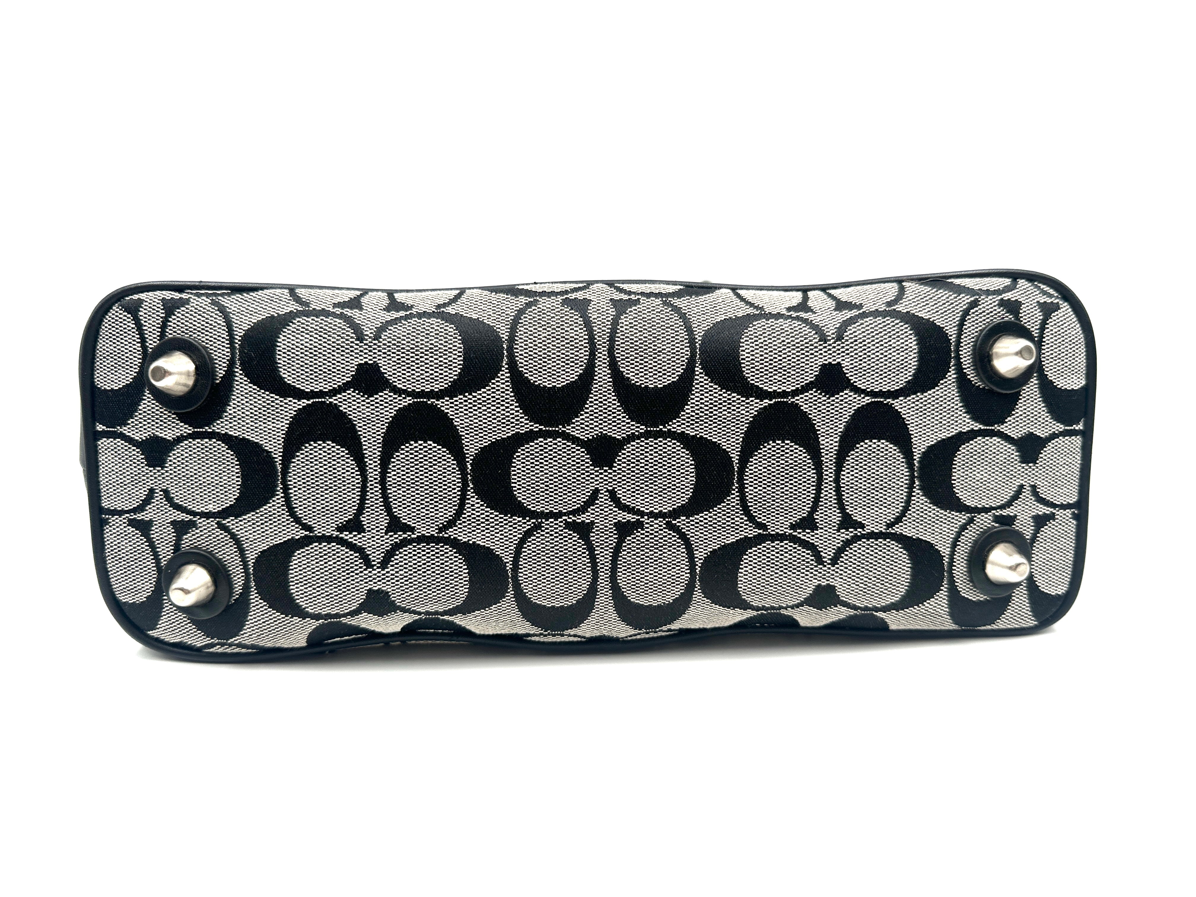 Signature Handbag Black Canvas/Leather