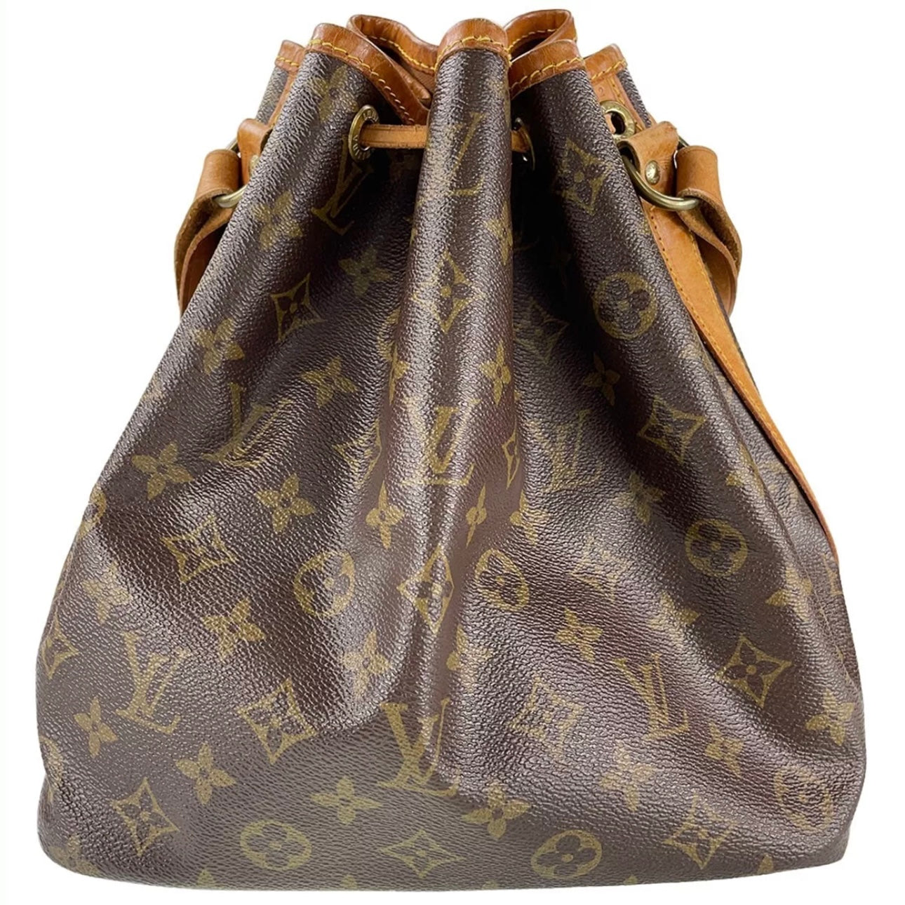 Monogram Petit Noe Leather Fabric Shoulder bag