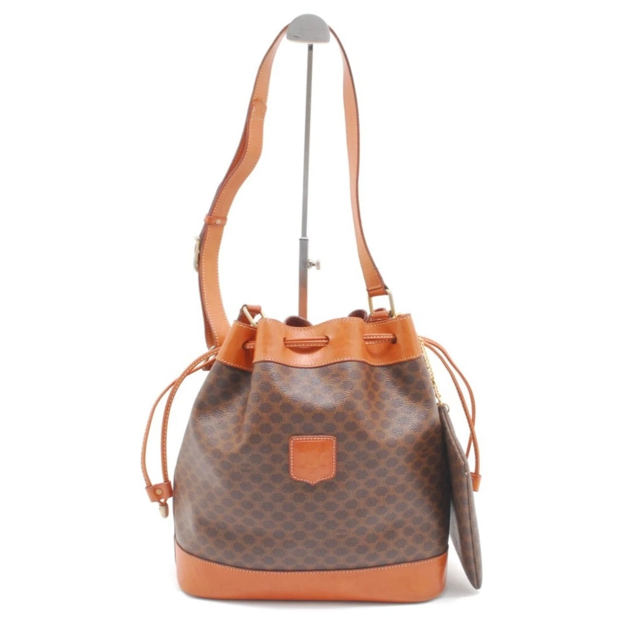 Celine Macadam Shoulder Bag Bucket Crossbody with wallet