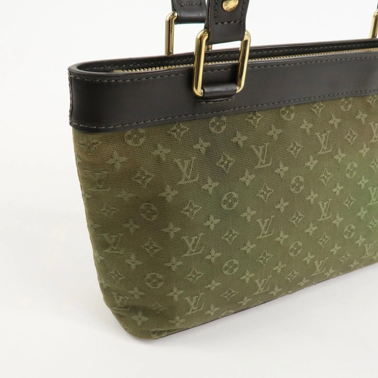 Louis Vuitton Monogram Mini Lucille PM Hand Bag Khaki