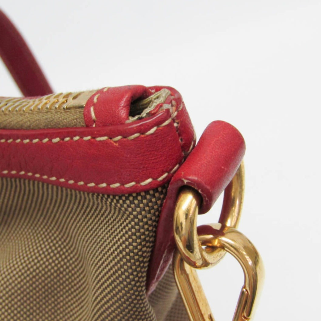 Prada Jacquard, Leather Tote Bag