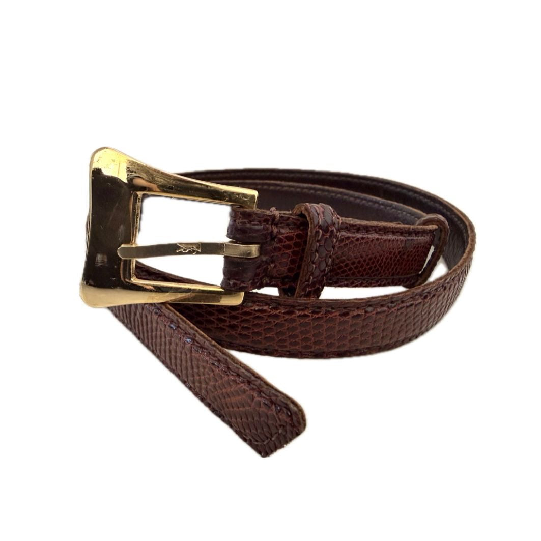 Saint Laurent Vintage Brown Belt