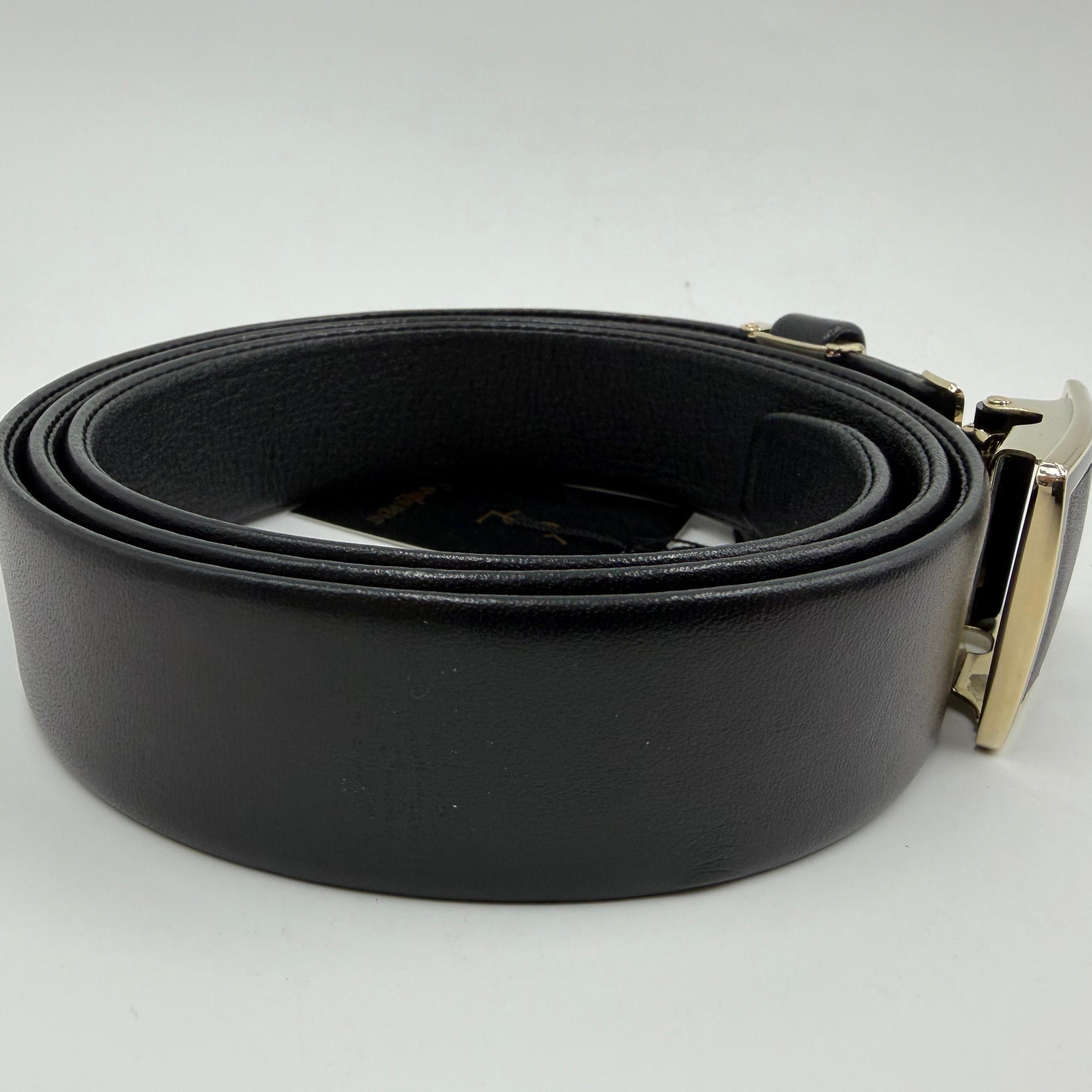 Saint Laurent Black Leather Belt