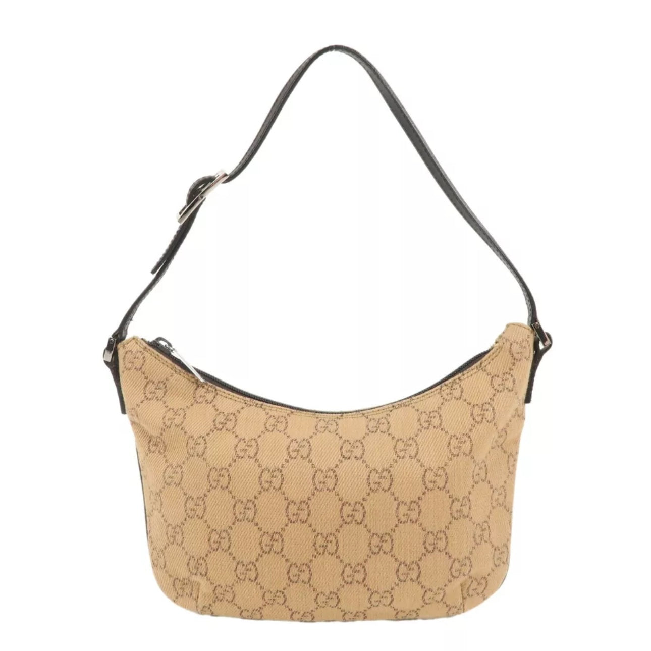 GG Denim Leather Shoulder Bag