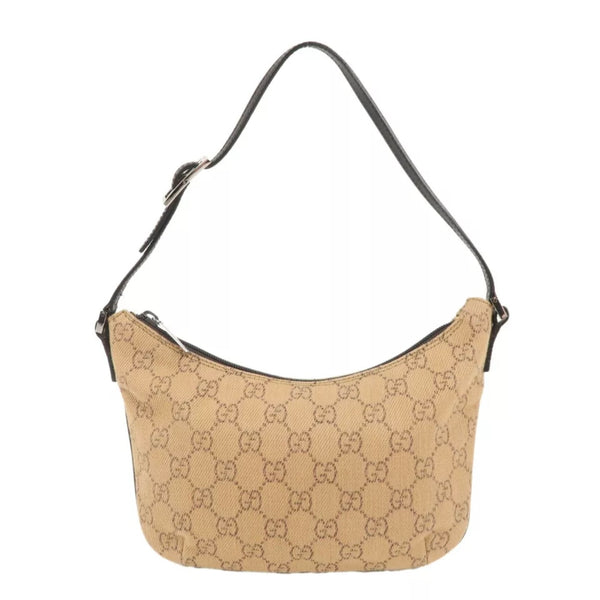 GG Denim Leather Shoulder Bag