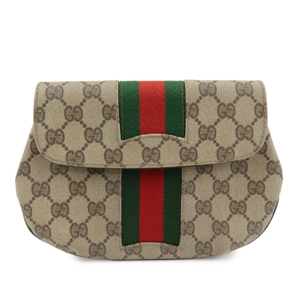 GUCCI GG Supreme Cosmetic Pouch Clutch Bag