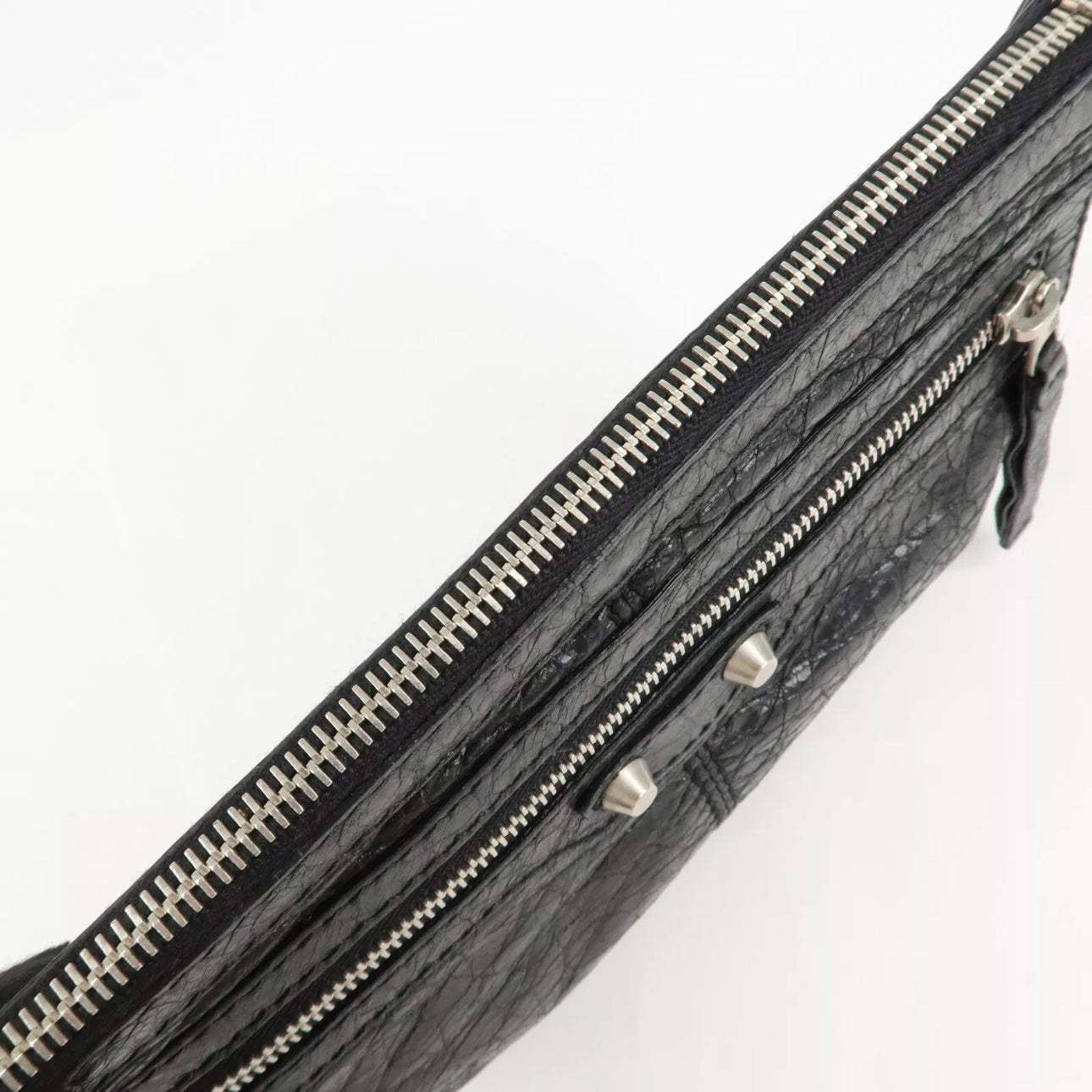Baleciaga Leather Classic Clip M Clutch Bag