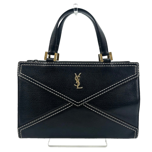 Saint Laurent Tote Stitch Bag - Leather, Black