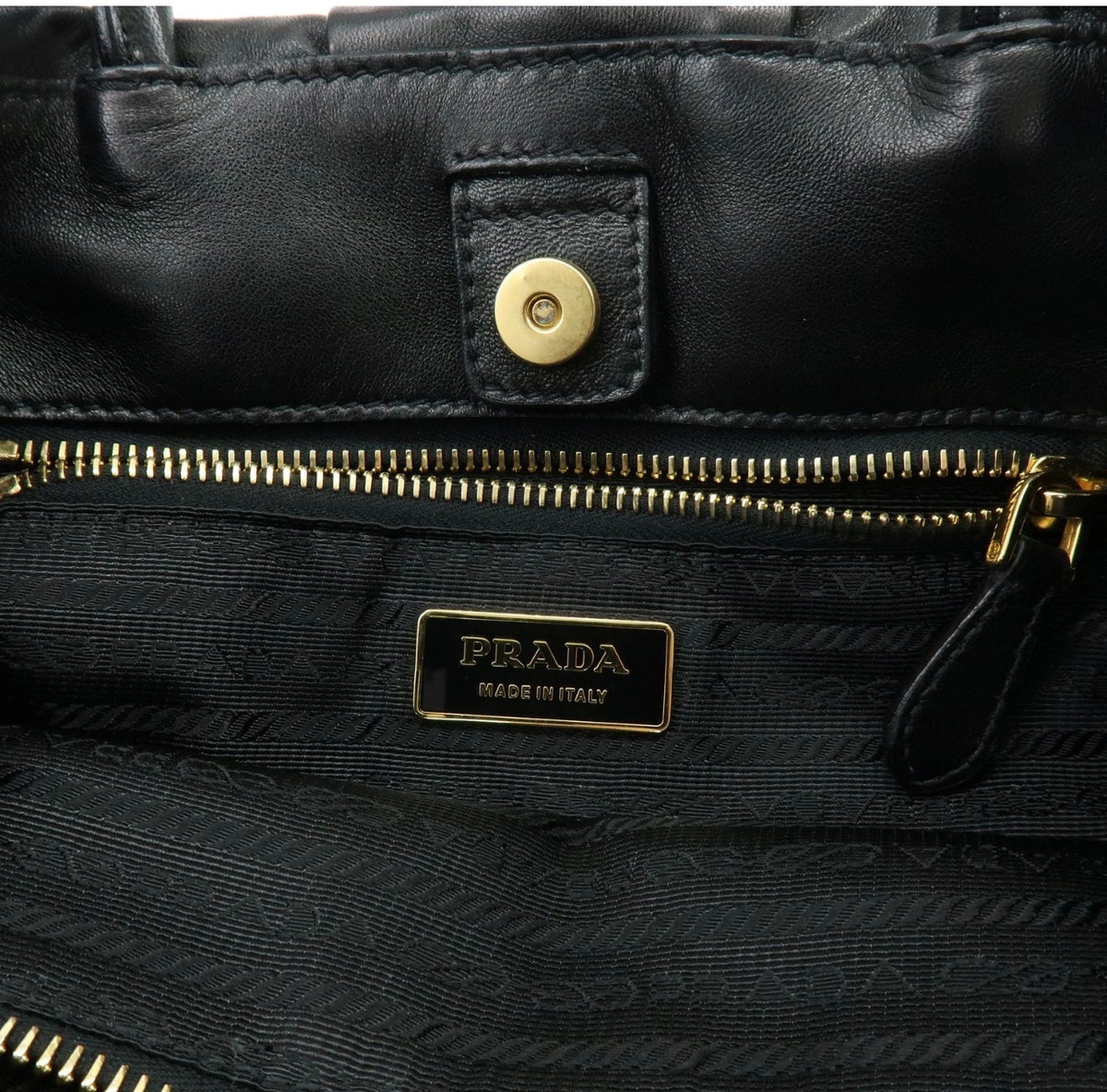 Prada Hand Bag - Black, Nappa Leather
