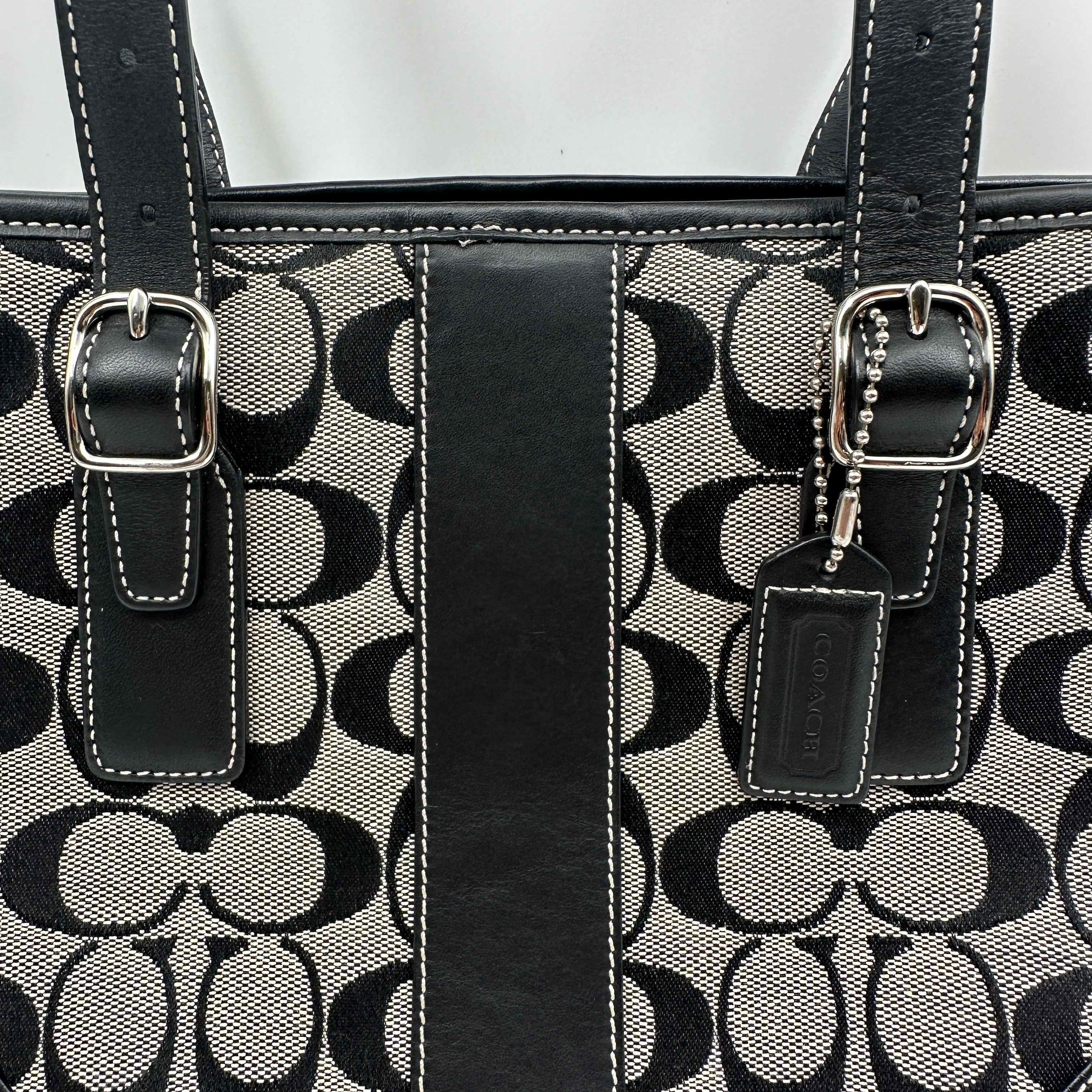 Signature Handbag Black Canvas/Leather