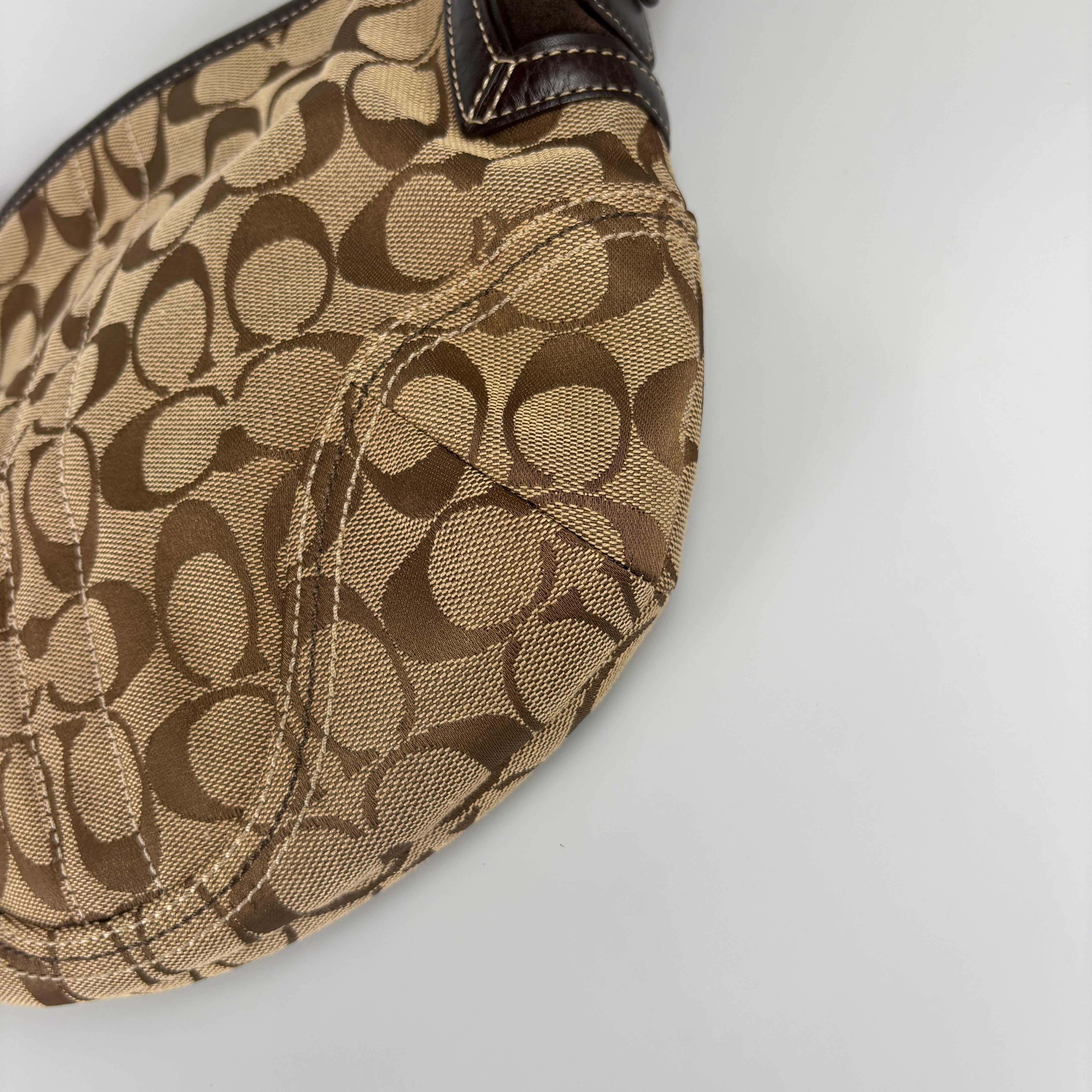 Coach Signature Brown Shoulder Bag